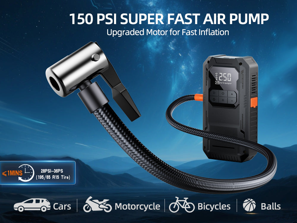 X4 Booster™ Jump Start Tire Inflator Power Bank