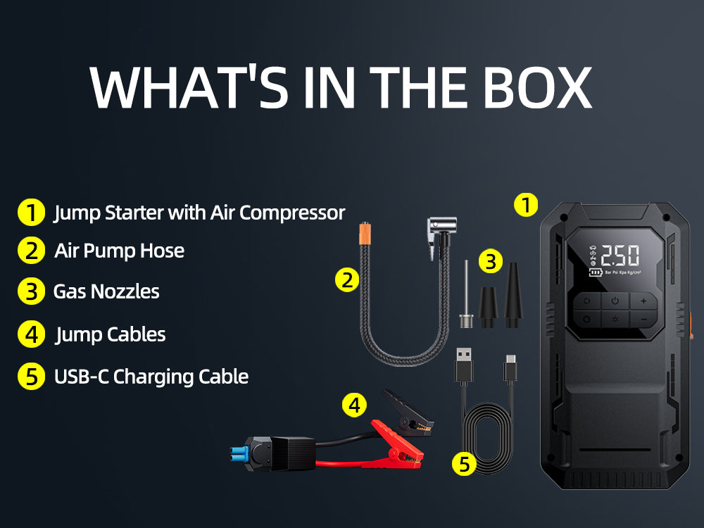 X4 Booster™ Jump Start Tire Inflator Power Bank